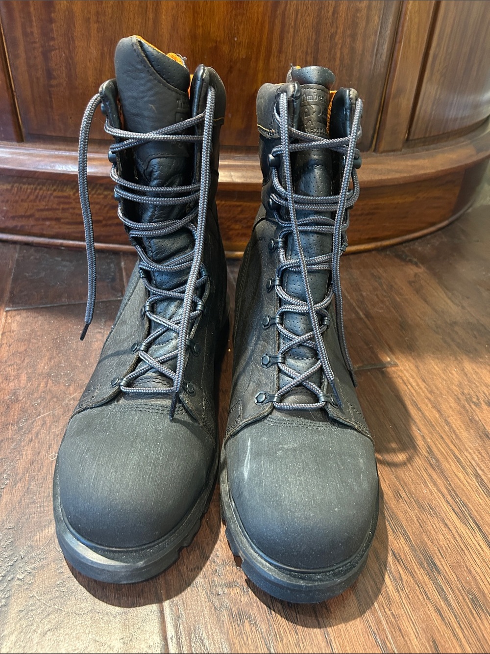 Timberland Pro Steel Toe Waterproof Men's Black Lace-Up Work Boots
